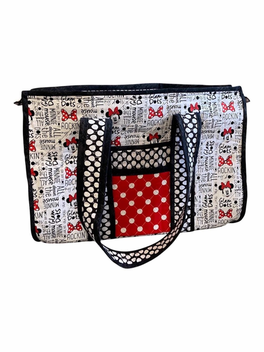 Handmade Minnie Mouse Quilted Tote Bag